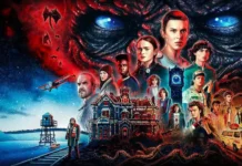 Una illustrazione della serie Netflix Stranger Things.