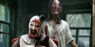 La key-art del gioco Terrifier: The ARTcade Game.