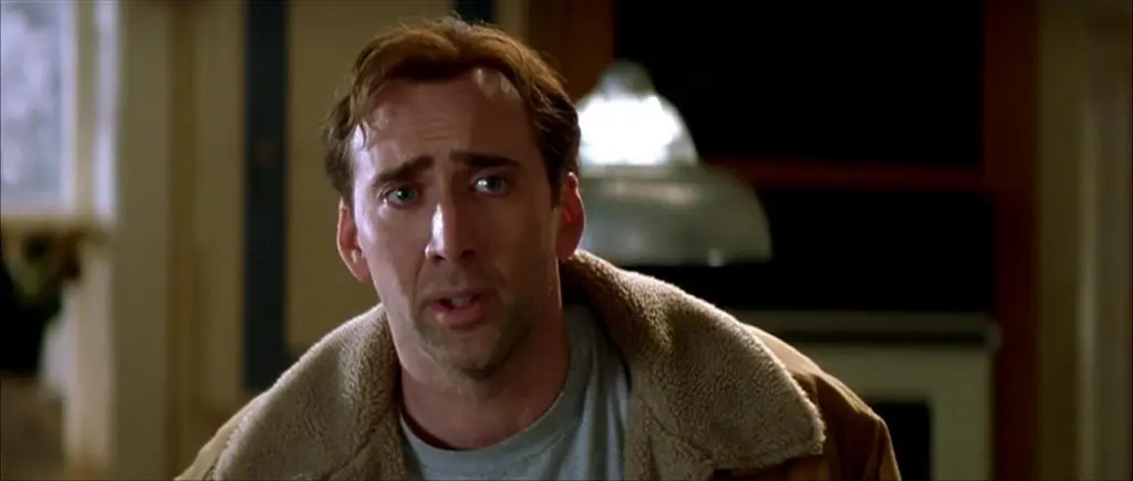 Nicholas Cage nel film The Family Man.