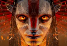 In foto un personaggio del film Avatar: Fuoco e Cenere.