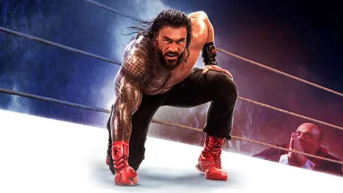 Un lottatore nel gioco WWE 2K25: Netflix Edition.