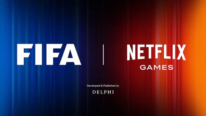 In foto l'immagine che mostra l'accordo tra FIFA e Netflix.
