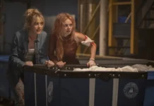 Samara Weaving nel film Finché morte non ci separi 2.