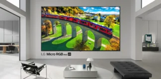 In foto il televisore LG Micro RGB evo.