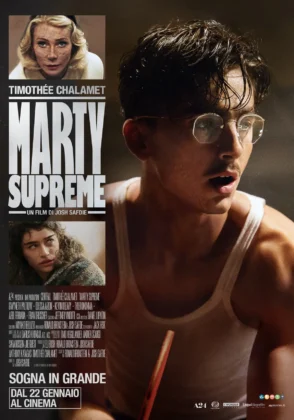 Il nuovo poster del film Marty Supreme.