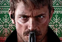 Joel Kinnaman nel film Silent Night - Il silenzio della vendetta.