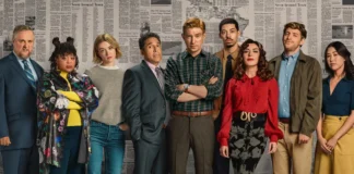 I protagonisti della serie Sky The Paper.