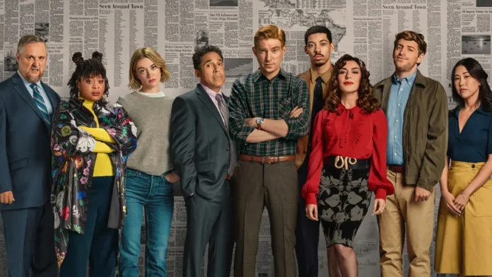 I protagonisti della serie Sky The Paper.