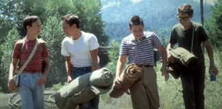 Una scena tratta dal film Stand by Me.