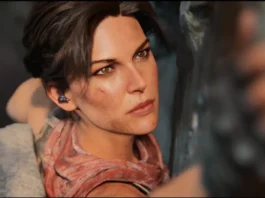 In foto Lara Crof nel videogioco Tomb Raider: Catalyst.