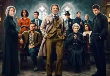 La locandina del film Netflix Wake Up Dead Man: Knives Out.