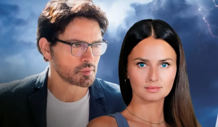 Gabriel Garko e Anna Safroncik nella miniseire Colpa dei sensi.