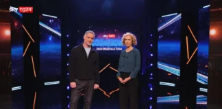 Emilio Cozzi e Marta Meli nella tramsissione Countdown - Dallo Spazio alla Terra.