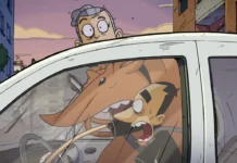 Zerocalcare e L'Armadillo nella serie Due Spicci.