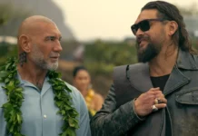 Jason Momoa e Dave Bautista nel film Fratelli demolitori.