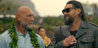 Jason Momoa e Dave Bautista nel film Fratelli demolitori.