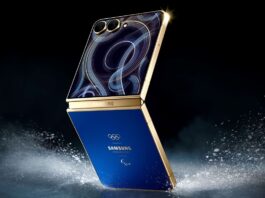 In foto lo smartphone Samsung Galaxy Z Flip7 Olympic Edition.