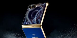 In foto lo smartphone Samsung Galaxy Z Flip7 Olympic Edition.