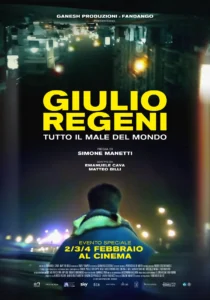 Il poster del documentario Giulio Regeni – Tutto il male del mondo.