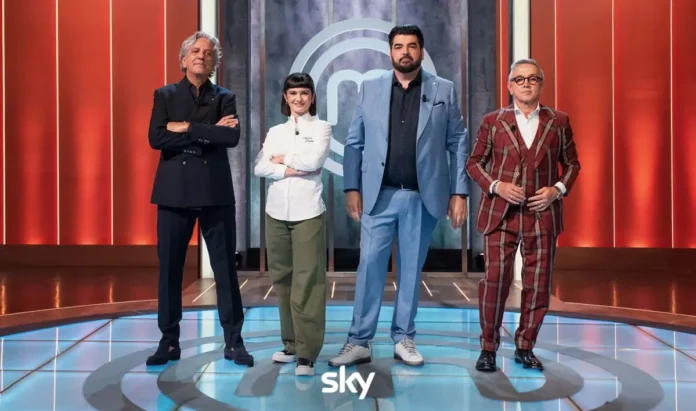 In foto i giudici della puntata 7 dello show MasterChef Italia.