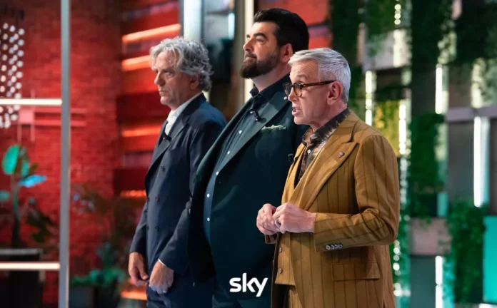 In foto i giudici dello show MasterChef Italia.
