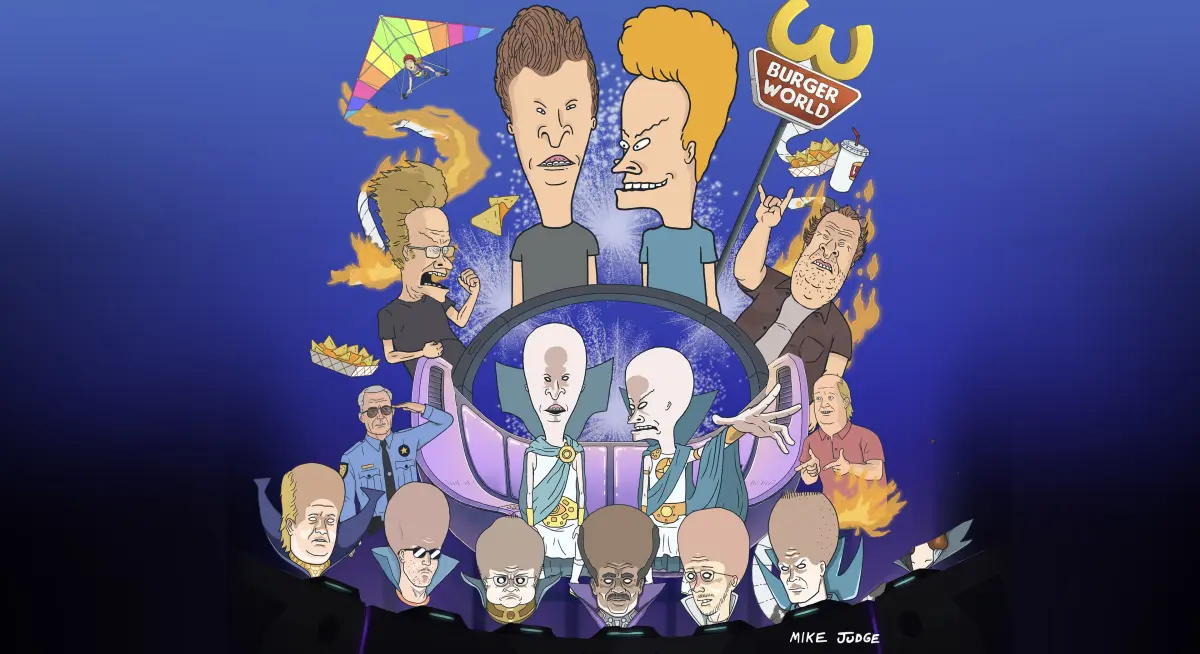 Il poster della serie animata Mike Judge's Beavis and Butt-Head.