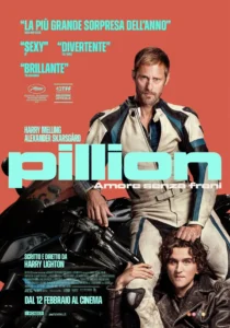 Il poster del film Pillion – Amore senza freni.