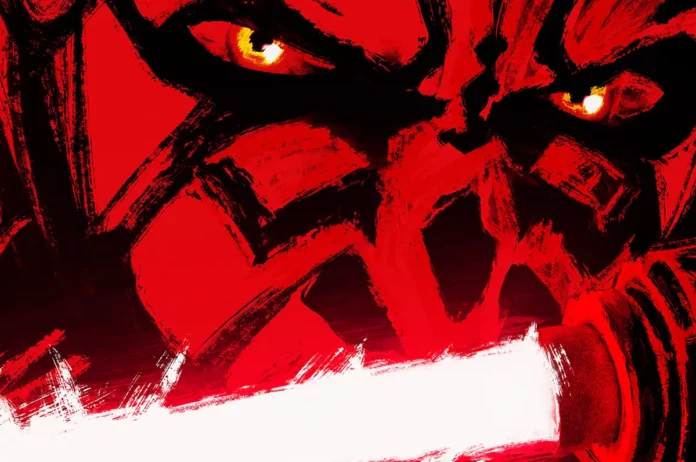 Una immagine del teaser poster della serie Star Wars: Maul – Shadow Lord.