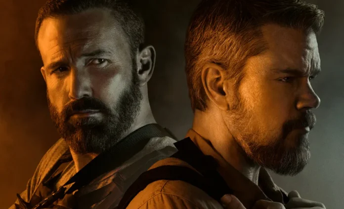 Matt Damon e Ben Affleck nel film The Rip – Soldi Sporchi.