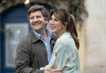 Fabio De Luigi e Virginia Raffale nel film Un Bel Giorno.