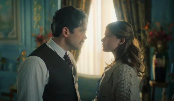 Alfonso Herrera e Nicole Wallace nella serie La casa degli spiriti.