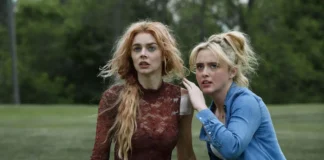 Samara Weaving nel film Finché morte non ci separi 2.