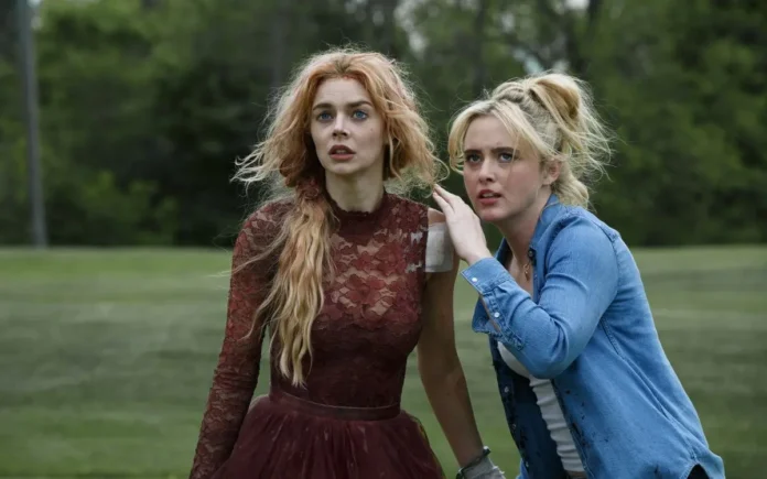 Samara Weaving nel film Finché morte non ci separi 2.