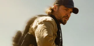 Luke Grimes nella serie Marshals: A Yellowstone Story.