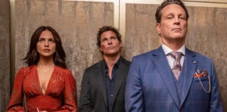 Vince Vaughn, James Marsden ed Eiza González nel film Mike & Nick & Nick & Alice.