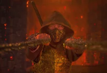 Il personaggio di Scorpion nel film Mortal Kombat II.