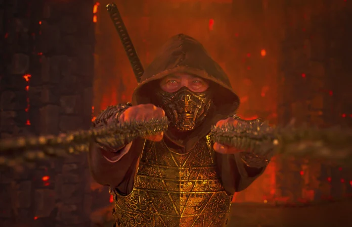 Il personaggio di Scorpion nel film Mortal Kombat II.
