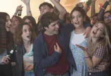 In foto i protagonisti del film Notte prima degli esami 3.0.