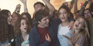 In foto i protagonisti del film Notte prima degli esami 3.0.