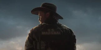Luke Grimes nella serie Marshals: a Yellowstone Story.