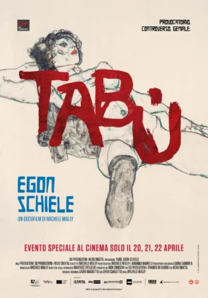 Il poster del film Tab&ugrave;. Egon Schiele.