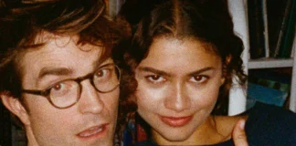 Zendaya e Robert Pattinson nel film The Drama – Un segreto è per sempre.