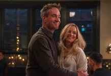 Elizabeth Banks e Matthew Macfadyen nella serie The Miniature Wife.