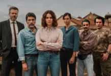 Giusy Buscemi e i protagonisti della serie Vanina – Un vicequestore a Catania 2.