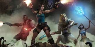 Il poster del videogioco Lara Croft and the Temple of Osiris.