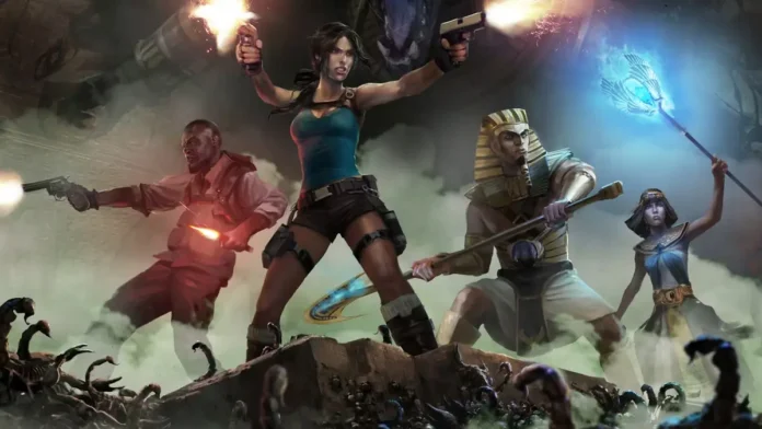 Il poster del videogioco Lara Croft and the Temple of Osiris.