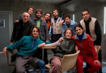 Silvio Orlando e il cast del film Antartica – Quasi una fiaba.