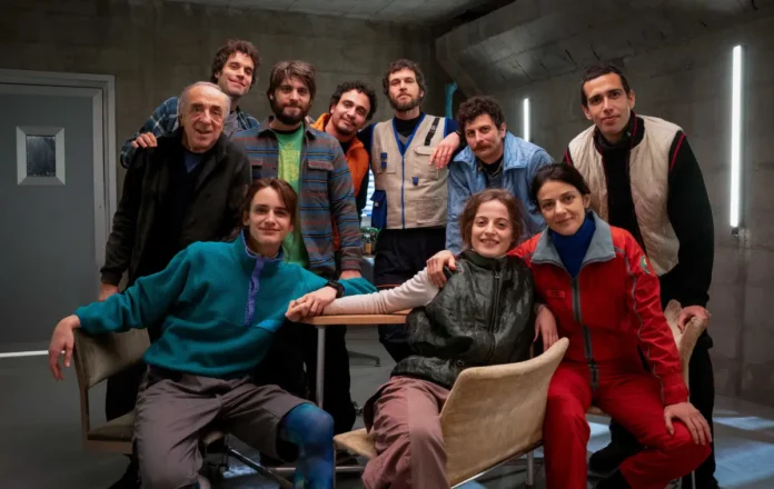 Silvio Orlando e il cast del film Antartica – Quasi una fiaba.