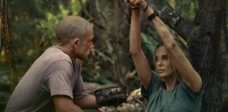 Charlize Theron e Taron Egerton nel film Netflix Apex.