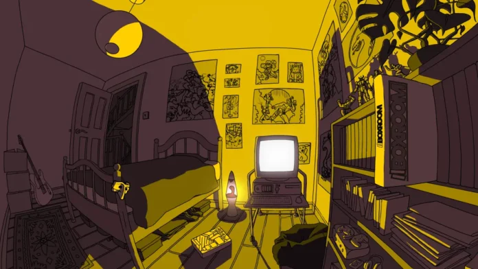 La key-art del gioco di simulazione BOXROOM.